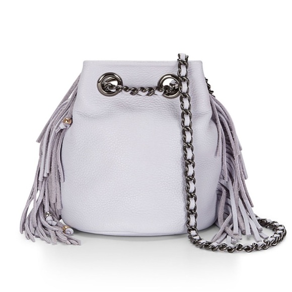 Rebecca Minkoff Handbags - Rebecca Minkoff Leather Fringe Chain Bucket Bag